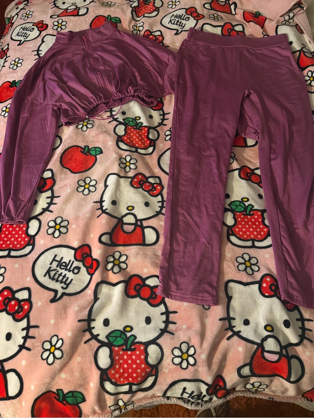 Kids Purple Two-Piece Pajama Set